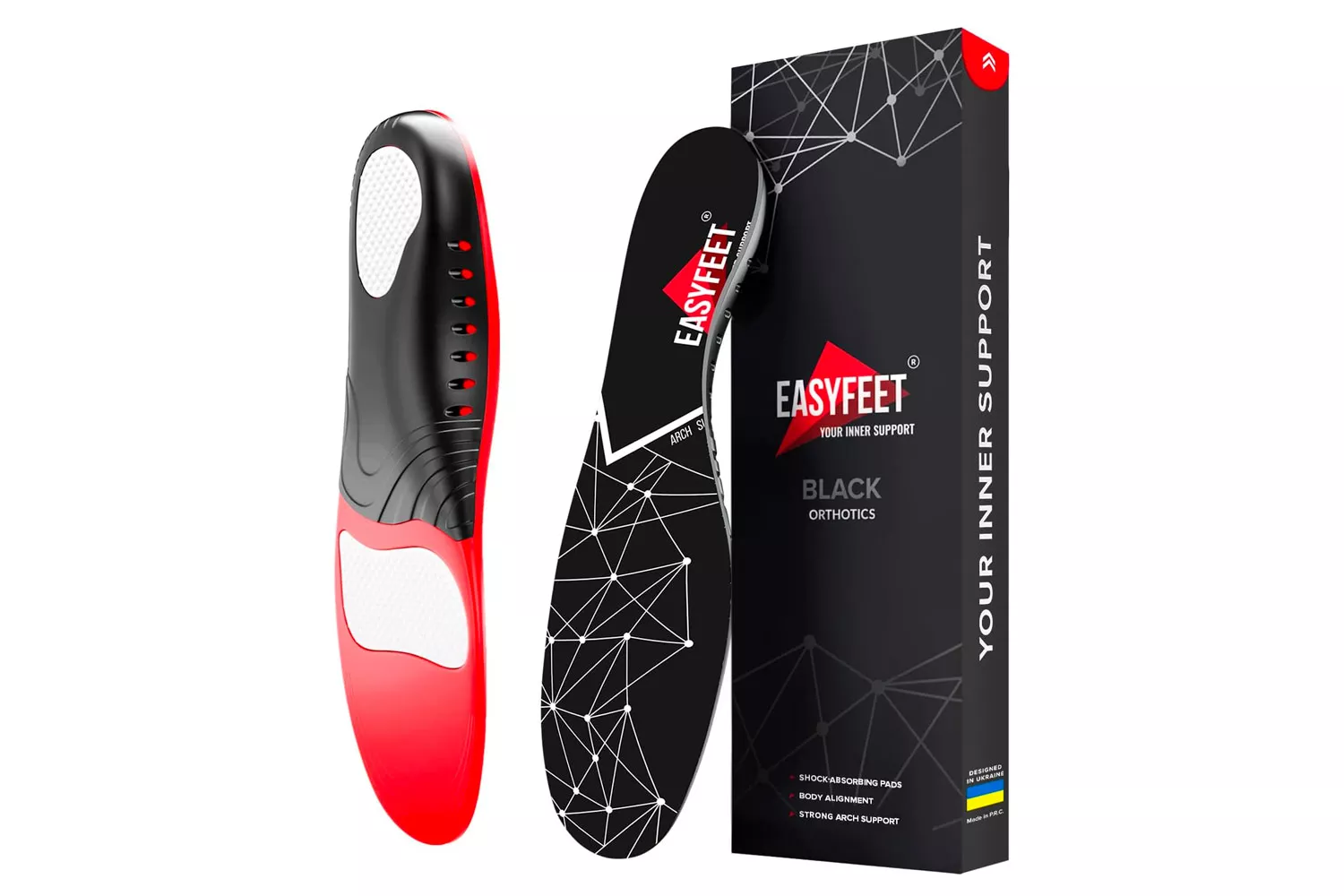 EasyFeet Plantar Fasciitis Arch Support Insoles
