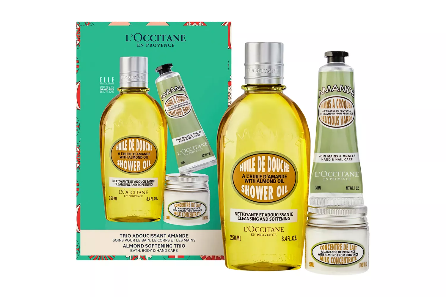 Sephora L'Occitane Almond Softening Body Wash and Cream Trio