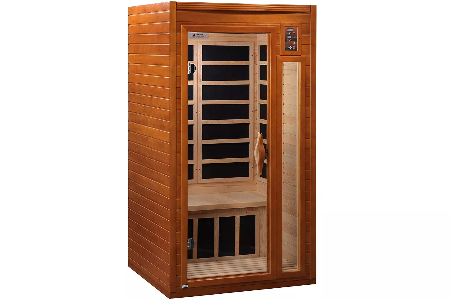 Dynamic Barcelona 1 to 2 Person Hemlock Wood Low EMF FAR Infrared Sauna